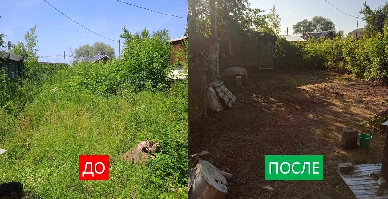 Предпродажная уборка участков в Казани